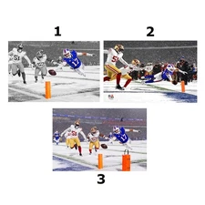 Josh Allen Inspired Diving Touchdown Poster, Home Decor, Wall Decor