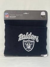 NWT Foco NFL Team Gaiter Raiders Multi Use Neck Scarf Headband Face Mask - Black