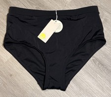 Boden High Waisted Bikini Bottoms Swim Black Size US 8 Beach Vacation Travel