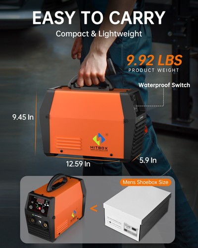 3IN1 MIG WELDER INVERTER 220V DC GASLESS MIG ARC WELDING MACHINE PORTABLE UK - Picture 7 of 14