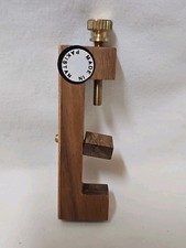 Vintage Hardwood Mountain Dulcimer Capo Rosewood Brass Accent Pakistan Handmade