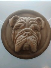 3d Holzbild, Bulldogge 