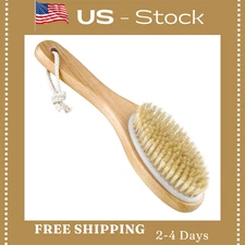 Dry Brushing Body Brush, 100% Natural Boar Bristle Beauty Brush Wood