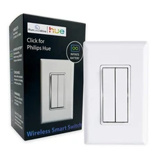 Click for Philips Hue – Battery-Free Wireless Smart Light Switch, 30ft Range ...