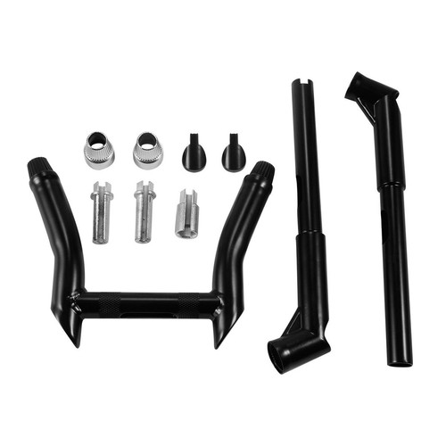 10" Rise Ape Hangers Handlebar For Harley Cruiser Cafe Racer - Picture 12 of 15
