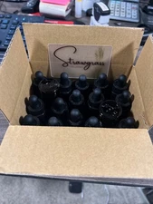 Set of 17---15ML Dropper Glass Bottles- Amber w/ measurement drop top