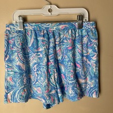 Lilly Pulitzer Girl's Pull on Shorts Size XL 12/14 Colorful Elastic Waistband