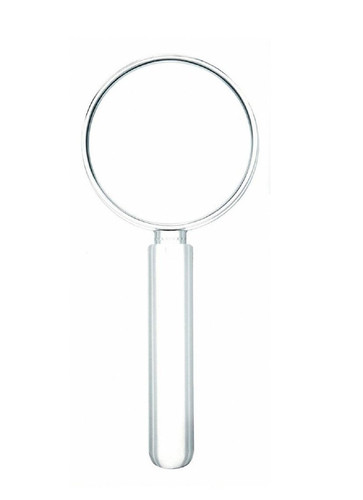 2-in1 Handheld Portable Compact Lightweight Acrylic Magnifier, for Reading, M...