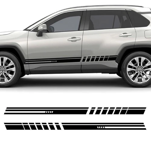 Urban Style Side Stripe Car Stickers Compatible with Toyota RAV4