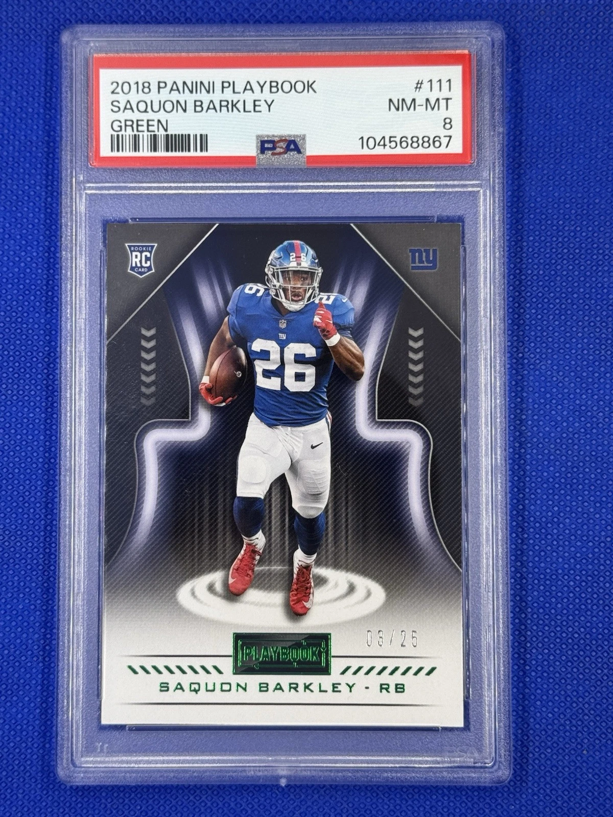 Saquon Barkley Panini Playbook #111 Green