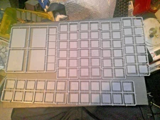 78x Fireforge Games 20mm Square Plastic Bases + 4 large 60mmx40mm bases unused