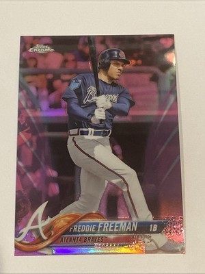 2018 Freddie Freeman Topps Chrome Pink Refractor #23