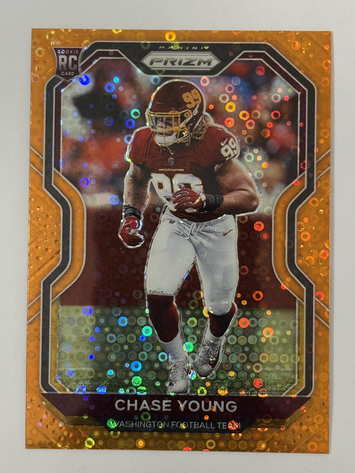 Chase Young 2020 Panini Prizm Prizm Disco #383 - Washington Football Team