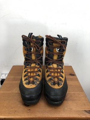 SCARPA Matterhorn Stiefel 87779 Uk 9 Herren Bergsteigen Klettern Orange Wildleder