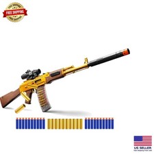 Vibrant Toy Blaster Rifle with Auto  Manual Modes - Perfect for Outdoor Action