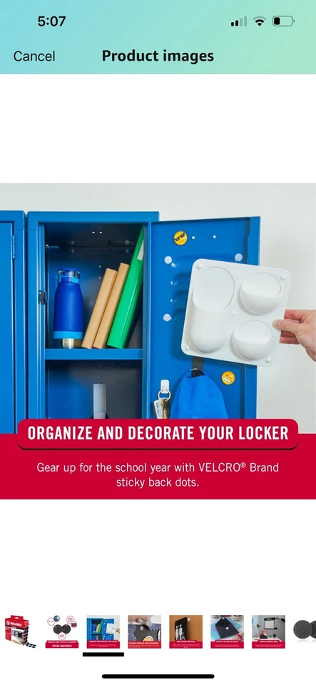 VELCRO® Black Coins Circles Dots Sticky Back Hook Loop 3/4" 200 count - Image 3 of 3