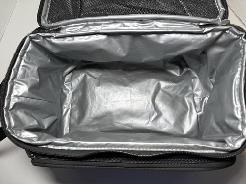 Carhartt 12 Can Two Compartment Insulated Lunch Cooler Bag Black Used - Picture 5 of 5