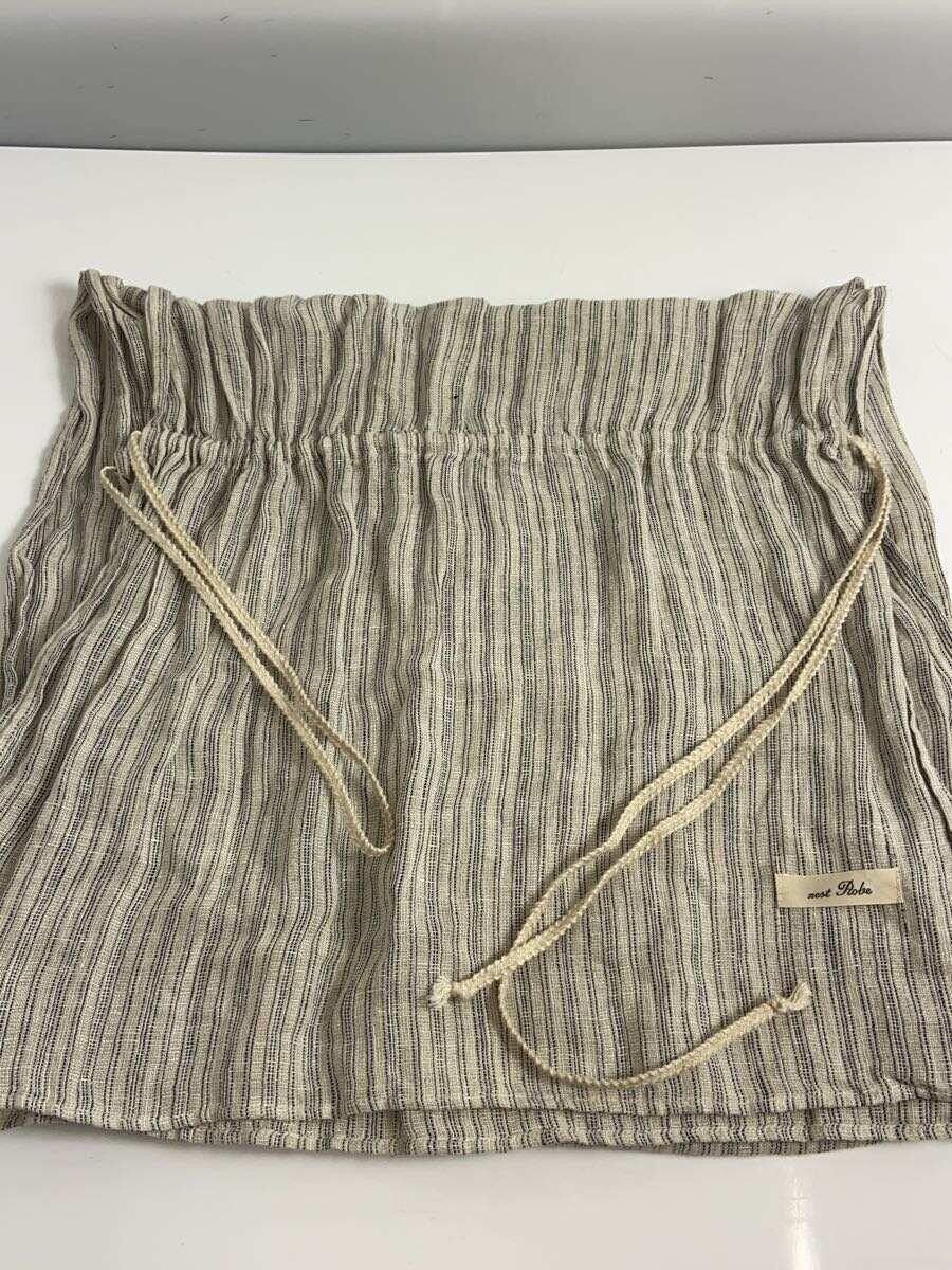 nest Robe Striped Wool Shawl/WHT/Size 56x178cm/