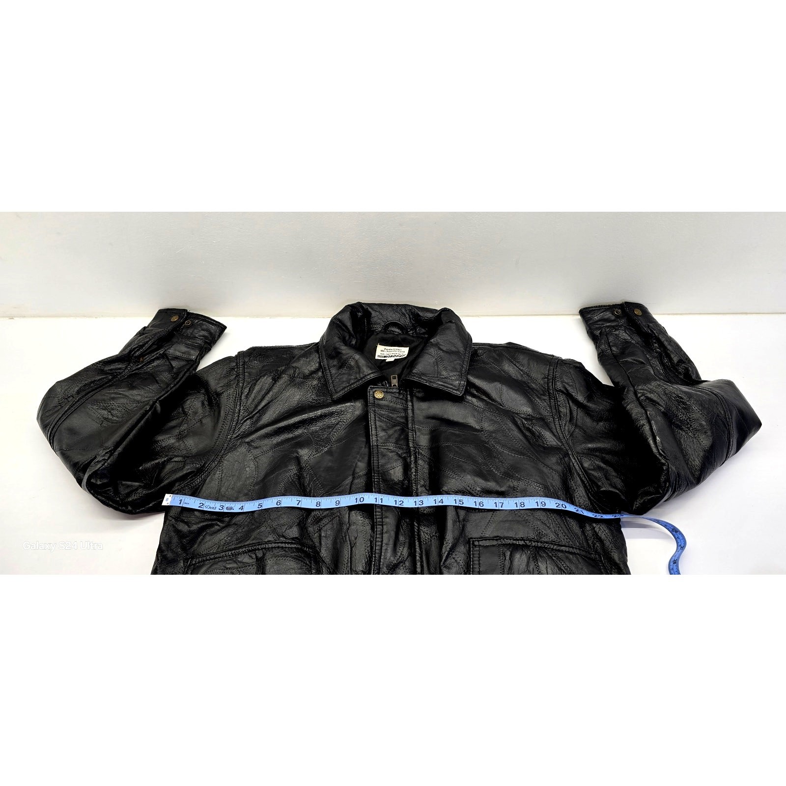 Vintage ROADPRO Patchwork Black Leather Bomber Ja… - image 4
