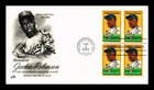 Dr Jim Stamps FDC Jackie Robinson Black Heritage Block Artcraft Cachet