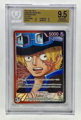 Sabo (Alternate Art) graded BGS 9.5 for sale on eBay