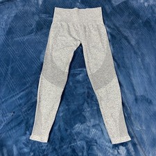 Heather Grey Athletic Leggings Size Large Nylon Blend