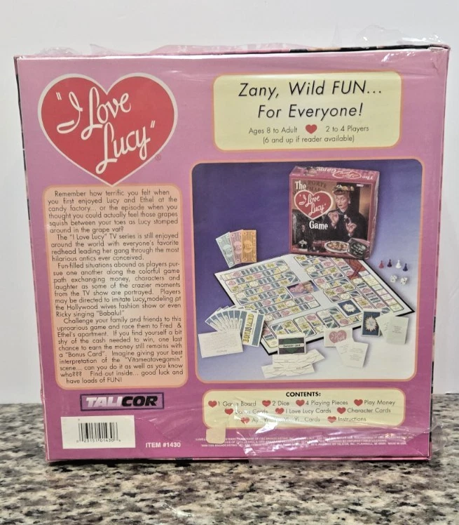 COMPLETO Juego de Cartas de Mesa The I Love Lucy, Talicor Hecho en EE. UU. NUEVO Foto 2 de 2