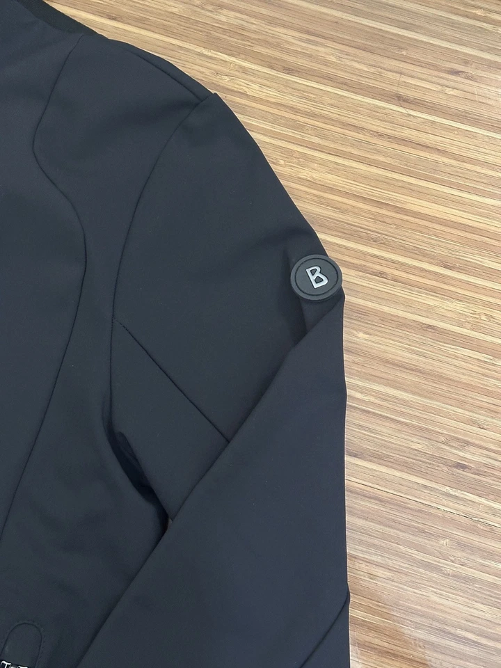 ¡Nuevo! Chaqueta de esquí Bogner Jace Softshell para hombre pequeña negra ligera impermeable  Foto 3 de 4