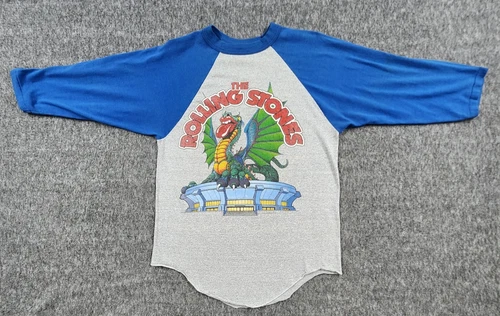 Rolling Stones Concert Tour Shirt Mens Med Philadel 1980s vintage concert t-shirt, vintage, single stitch, B+ condition