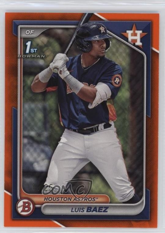 2024 Bowman Prospects Orange Border 10/25 Luis Baez #BP-66 9v7