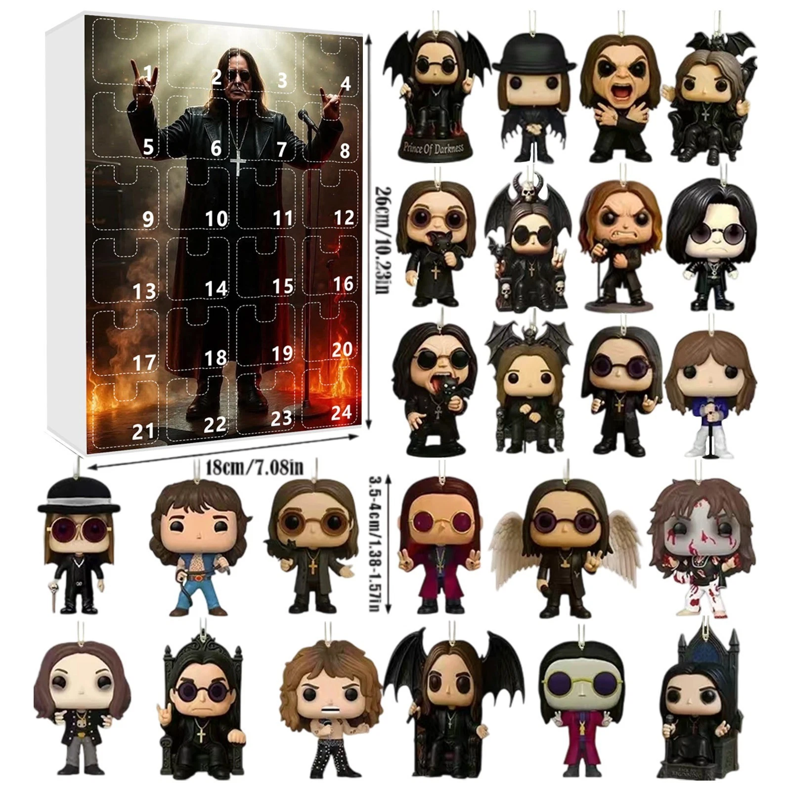 2025 24 Days Countdown Calendar Ozzy Osbo Urne Theme Advent Calendar Hot