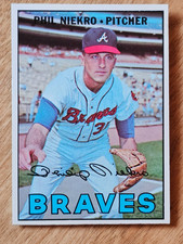 1967 Topps - Phil Niekro #456 - Atlanta Braves - HOF - EX-MT