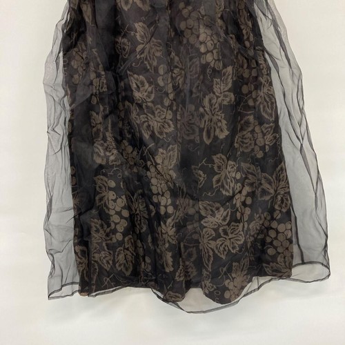 KEIKO SUZUKI COLLECTION KS Mujer Transparente Superposición Falda Floral... - Imagen 4 de 6