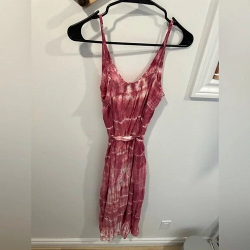 EUC Bella Dahl Tie-Dye Midi Dress | Size S | Pink & White - Picture 3 of 9