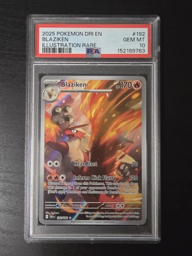 PSA 10 - Blaziken 192/182 - Destined Rivals - Illustration Rare - Pokemon
