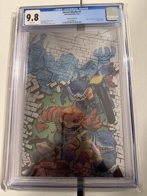 Street Sharks #1 IDW Foil Exclusive 2025 CGC 9.8 Catalan
