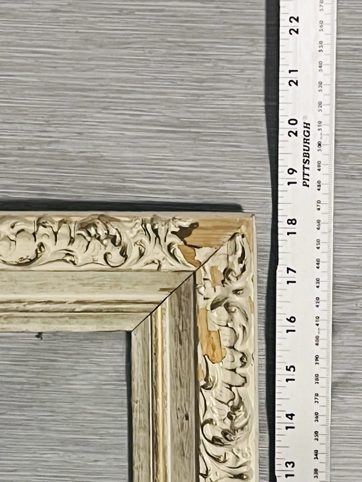 Marco de pintura dorada de madera envejecida de colección para foto/imagen ornamentada 18x15 Foto 4 de 4
