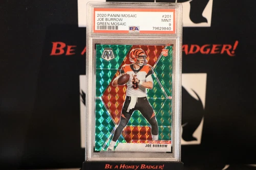 2020 Panini Mosaic - Rookies Joe Burrow #201 Choice Mosaic Red and Green RC