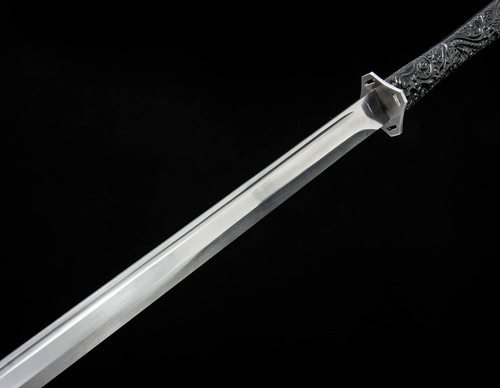 Battle Ready Chinese KUNGFU Dao Tactical Knife Manganstahl Breitschwert Schwert - Bild 6 von 12