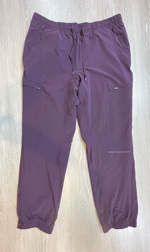 Eddie Bauer Fleece gefütterte Hose 14 warm bequem Kordelzug Freizeit 5 Taschen lila