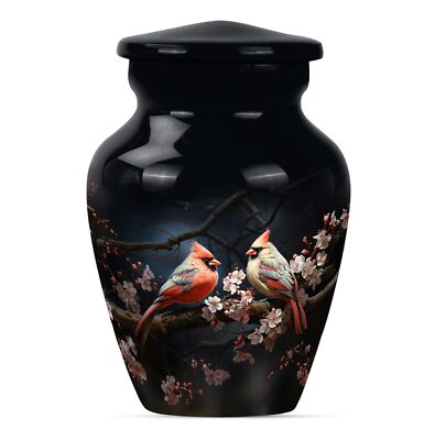 Soulful Flight: Cardinal Bird Keepsake, Adult Memorial Urn Keepsake