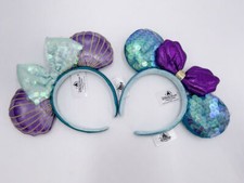 Disney Parks Minnie Ears 2021 Little Mermaid Ariel Purple Disneyland Headband