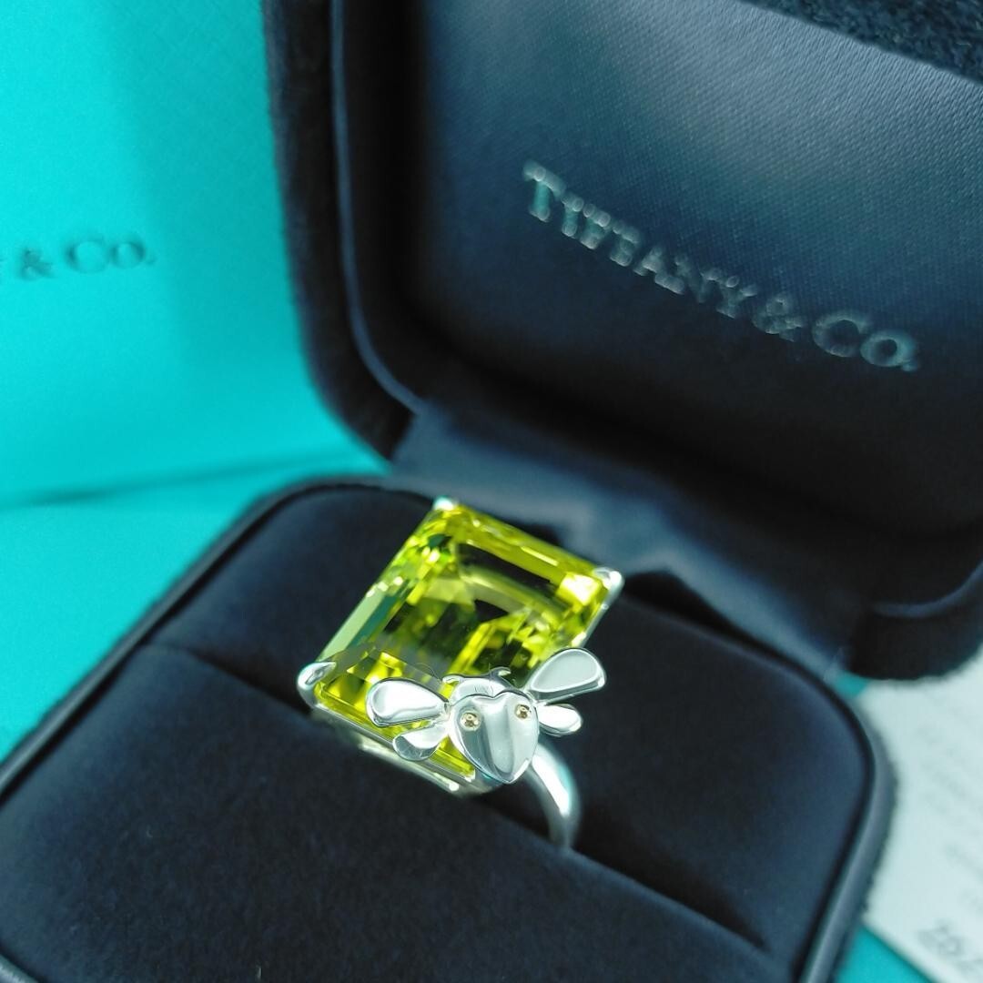 Tiffany & Co. Ring Return to Love Bugs Bee Quartz JCS15 US7