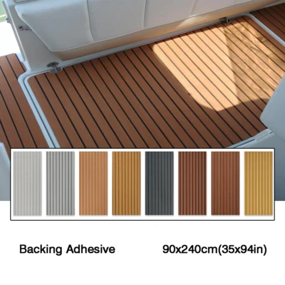 YUANJIASHENG 240x90cm EVA Schaum Boot Bodenbelag Matte Selbstklebend für Yacht Deck Teppich
