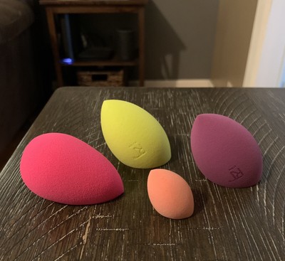 Assorted Makeup Sponges x 4 - Real Techinques And Others - No Package