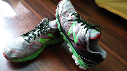 Originale New Balance Uomo Scarpe da Corsa - Grigio Nero Verde M1080 GS4 TG. 45 - Foto 4 di 8