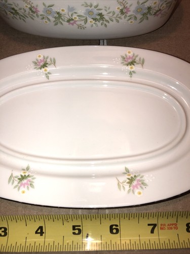 Vintage Covered Butter Dish Johann Haviland Bavaria Flowers - Picture 2 of 6