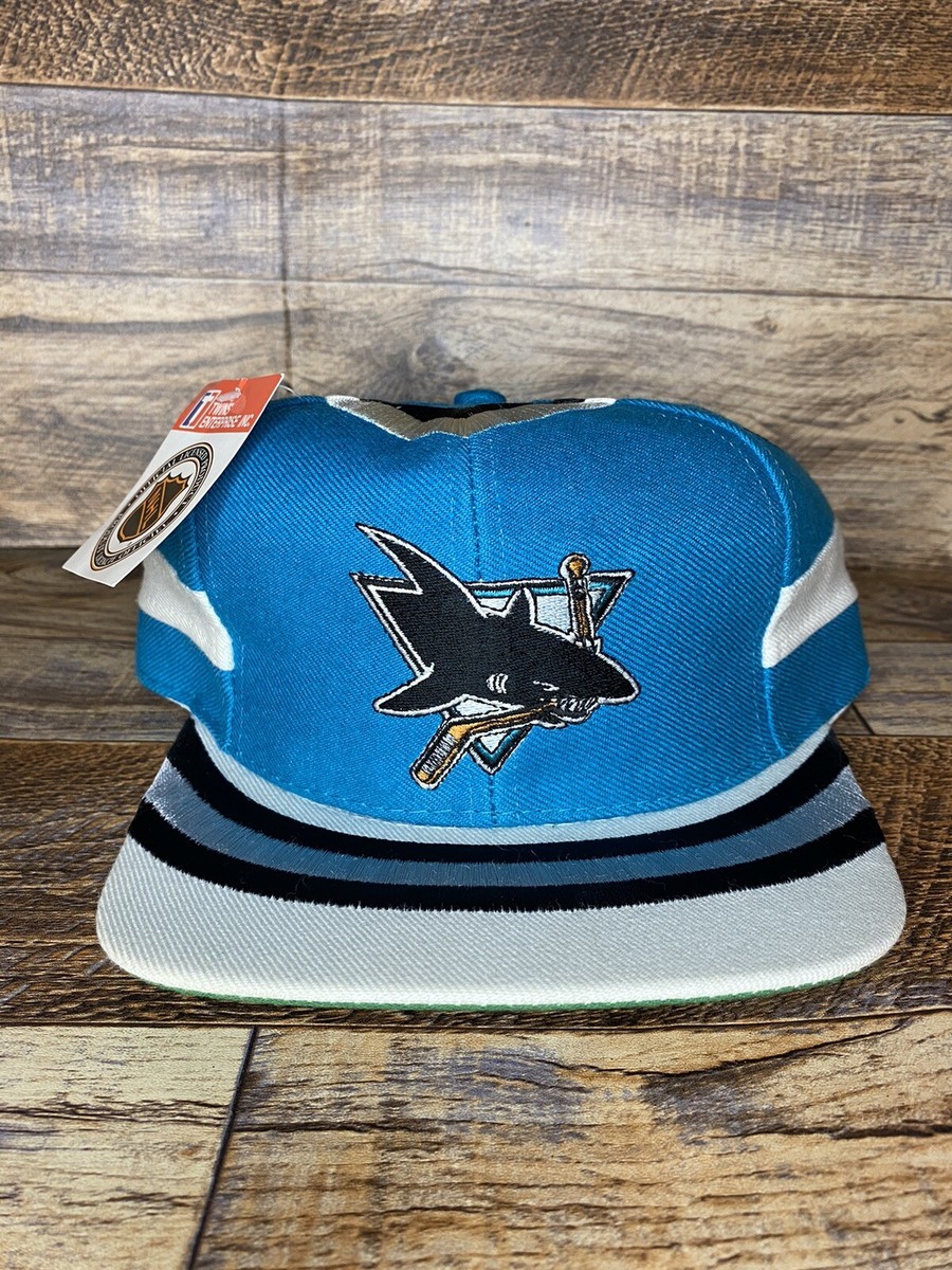 Casquette NHL San Jose Sharks – Grise, Taille Unique Réglable Snapback – Occasion
