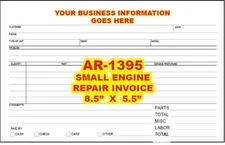 SMALL ENGINE REPAIR  INVOICE 2 or 3 PART CARBONLESS