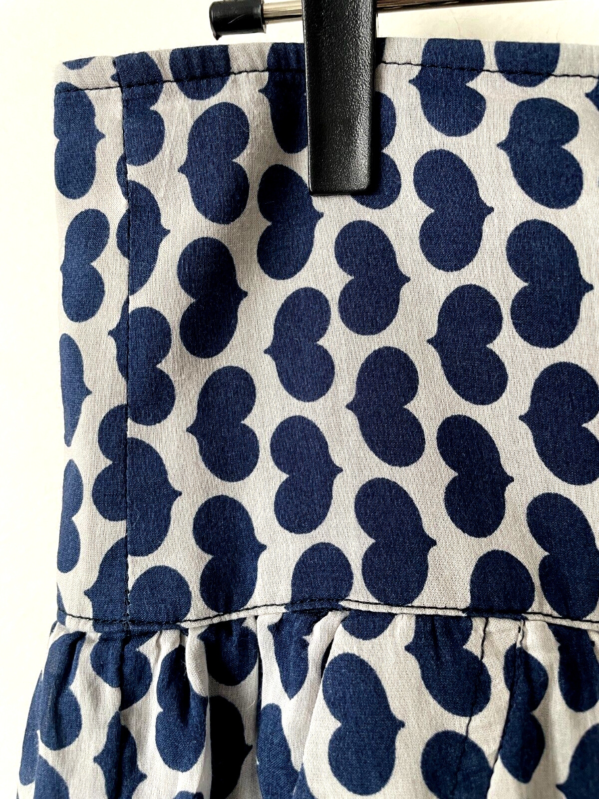 Zara Basic Navy Blue Heart Pattern Light Grey Ski… - image 3